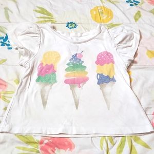 Baby Gap 2T Ice Cream Short Sleeve Top